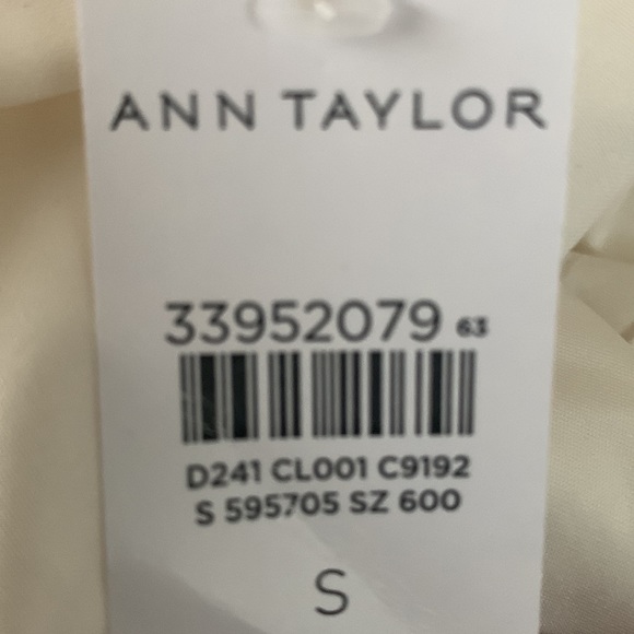 Small White Ann Taylor Wool Blend Crew Neck Coat New With Tags - Picture 2 of 3